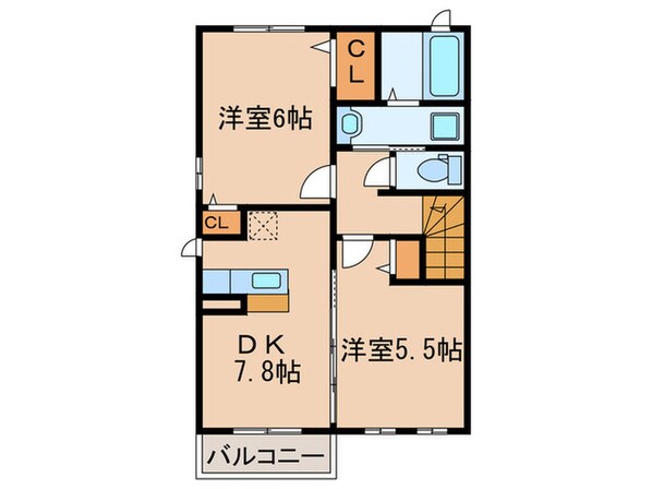 ベルデュールⅢの物件間取画像